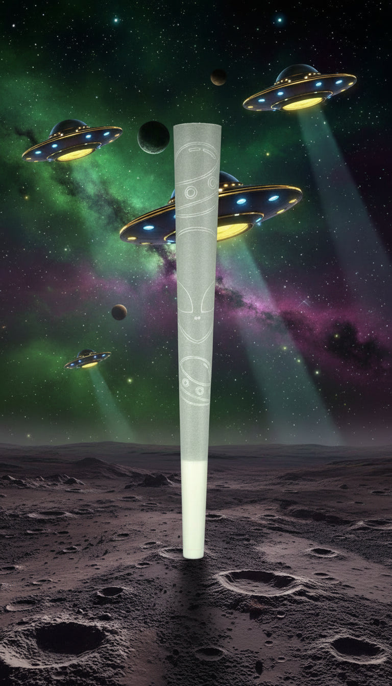 King-Size Laser Engraved Paper Tip Cones