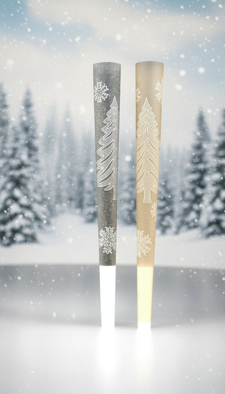 King-Size Laser Engraved Paper Tip Cones