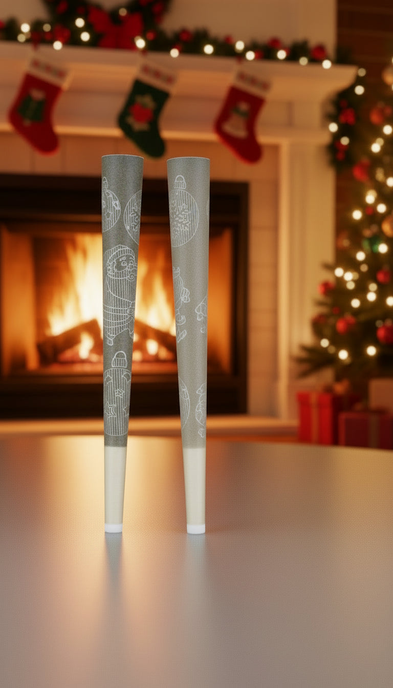 King-Size Laser Engraved Paper Tip Cones