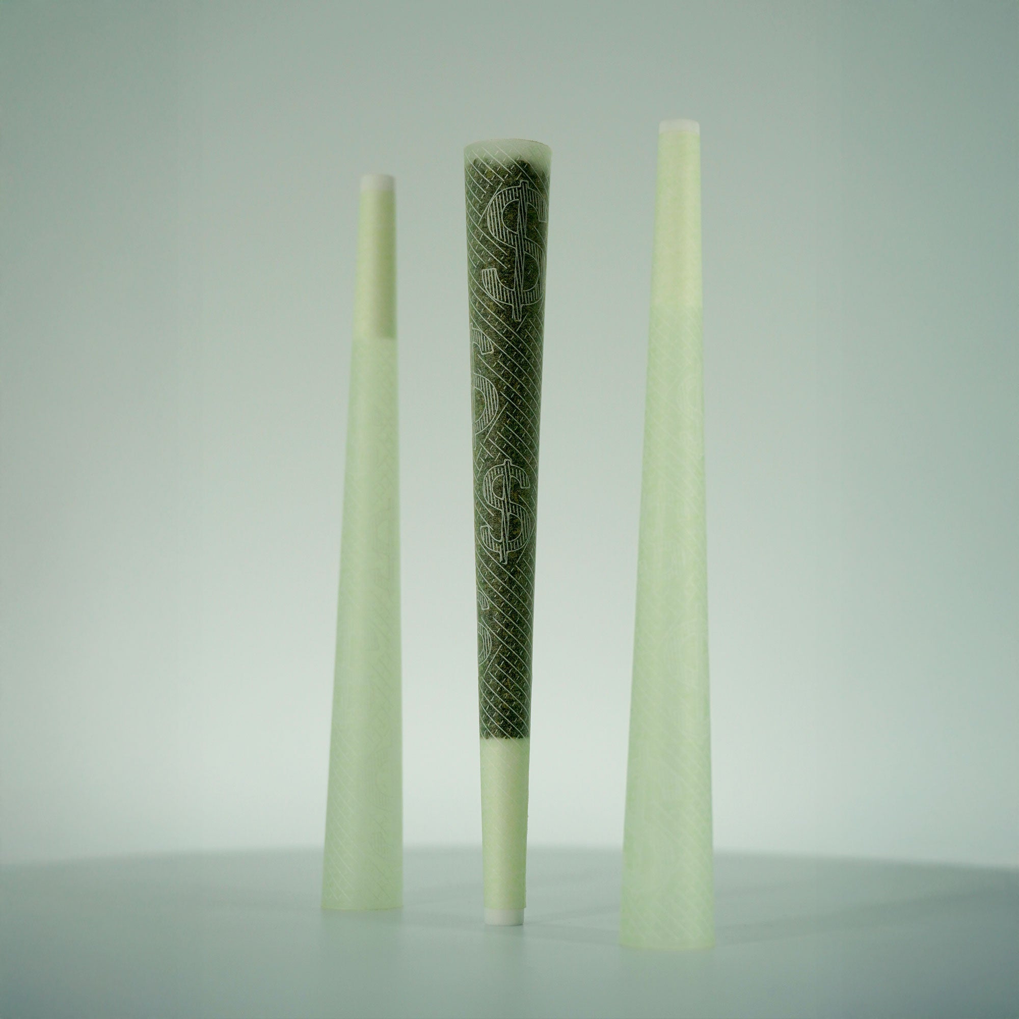 King-Size Laser Engraved Paper Tip Cones